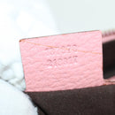 GUCCI Bamboo Studs Shoulder Bag Leather Pink Gold 137378 Auth am11450V-11