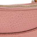 GUCCI Bamboo Studs Shoulder Bag Leather Pink Gold 137378 Auth am11450V-3