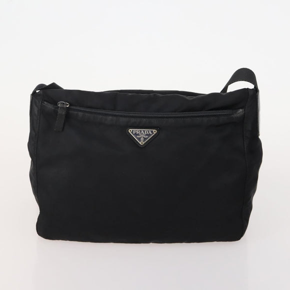 PRADA Shoulder Bag Nylon 3 Set Black Beige Auth am11451