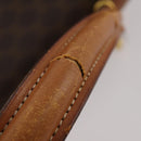 CELINE Macadam Canvas Shoulder Bag PVC Leather 2 Set Brown Auth am11453-16