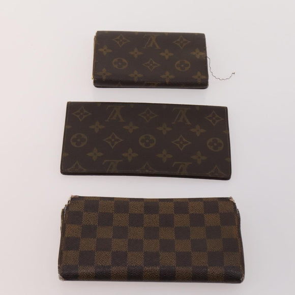 LOUIS VUITTON Epi Monogram Damier Portemonnaie 6er Set Rot LV Auth am11454