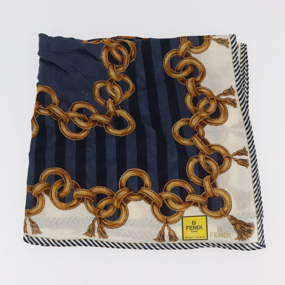 FENDI Handkerchief Cotton 2 Pieces set Red Blue Auth am11455A