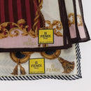 FENDI Handkerchief Cotton 2 Pieces set Red Blue Auth am11455A-7