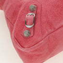BALENCIAGA Giant Town Hand Bag Leather 2way Pink 240578 Auth am11459SAV-16