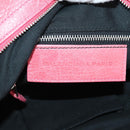 BALENCIAGA Giant Town Hand Bag Leather 2way Pink 240578 Auth am11459SAV-21