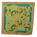 CARTIER Scarf Silk Khaki Auth am11464A-12