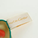 CARTIER Scarf Silk Khaki Auth am11464A-13