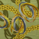 CARTIER Scarf Silk Khaki Auth am11464A-6