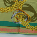 CARTIER Scarf Silk Khaki Auth am11464A-9