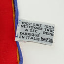 CARTIER Scarf Silk Red Navy Auth am11465V-13
