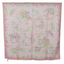 Salvatore Ferragamo Scarf Silk Pink Auth am11466V-13