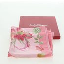 Salvatore Ferragamo Scarf Silk Pink Auth am11466V-15