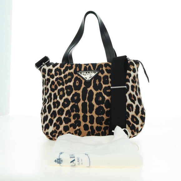 PRADA Hand Bag Nylon Leather 2way Yellow Auth am11470SAV