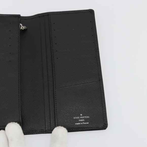 LOUIS VUITTON Epi Portefeuille Braza Long Wallet Black M60622 LV Auth am11471A