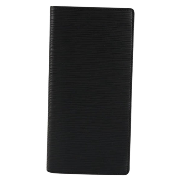 LOUIS VUITTON Epi Portefeuille Braza Long Wallet Black M60622 LV Auth am11471A