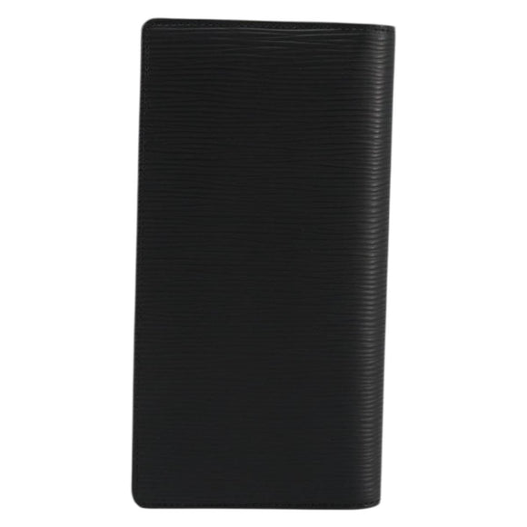 LOUIS VUITTON Epi Portefeuille Braza Long Wallet Black M60622 LV Auth am11471A