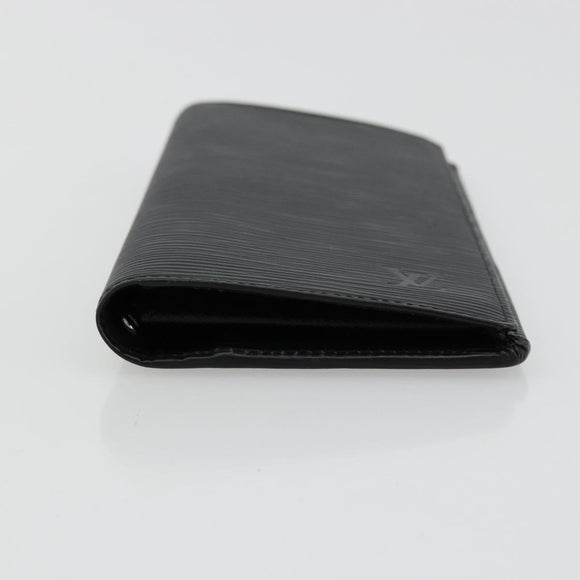 LOUIS VUITTON Epi Portefeuille Braza Long Wallet Black M60622 LV Auth am11471A