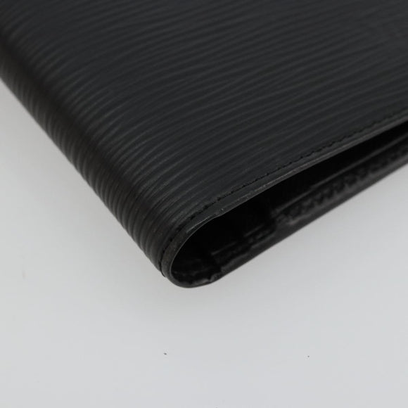 LOUIS VUITTON Epi Portefeuille Braza Long Wallet Black M60622 LV Auth am11471A