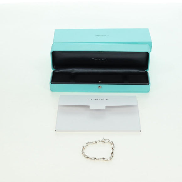 TIFFANY&Co. Hardware Small Link Bracelet Ag925 Silver Auth am11473SM