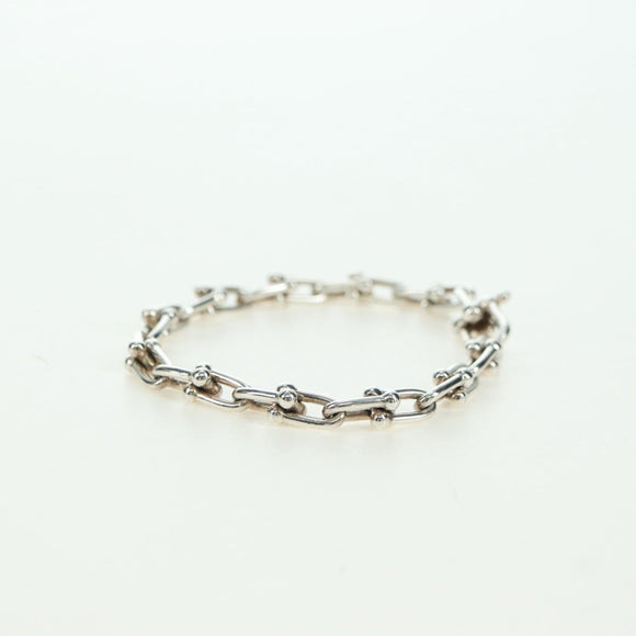 TIFFANY&Co. Hardware Small Link Armband Ag925 Zilver Auth am11473SM
