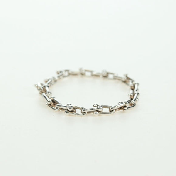 TIFFANY&Co. Hardware Small Link Armband Ag925 Zilver Auth am11473SM