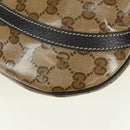 GUCCI GG Crystal Abbey Bag Coated Canvas Outlet Beige Brown 296019 Auth am11474V-15