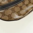 GUCCI GG Crystal Abbey Bag Coated Canvas Outlet Beige Brown 296019 Auth am11474V-18
