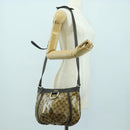 GUCCI GG Crystal Abbey Bag Coated Canvas Outlet Beige Brown 296019 Auth am11474V-25