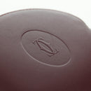 CARTIER Must Line Coin Purse Leather Bordeaux Gold Auth am11475V-12