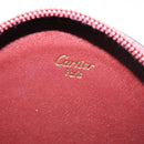 CARTIER Must Line Coin Purse Leather Bordeaux Gold Auth am11475V-14