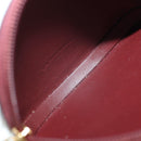 CARTIER Must Line Coin Purse Leather Bordeaux Gold Auth am11475V-15