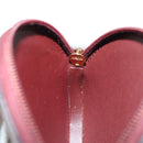 CARTIER Must Line Coin Purse Leather Bordeaux Gold Auth am11475V-17