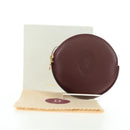 CARTIER Must Line Coin Purse Leather Bordeaux Gold Auth am11475V-19