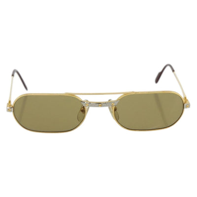 CARTIER Santos De Cartier Sunglasses metal Gold Tone Auth am11477V - 0