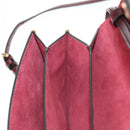 ETRO Paisley Shoulder Bag PVC Leather Gold Bordeaux Auth am11482V-24