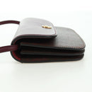ETRO Paisley Shoulder Bag PVC Leather Gold Bordeaux Auth am11482V-3