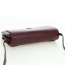 ETRO Paisley Shoulder Bag PVC Leather Gold Bordeaux Auth am11482V-6