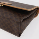 CELINE Macadam Canvas Schoudertas PVC Leer Bruin Goud Auth am11484A-15