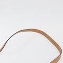 CELINE Macadam Canvas Schoudertas PVC Leer Bruin Goud Auth am11484A-14