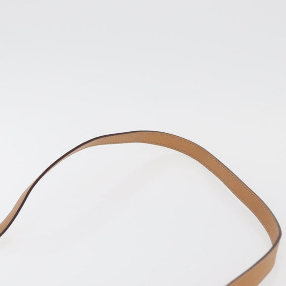 CELINE Macadam Canvas Schoudertas PVC Leer Bruin Goud Auth am11484A