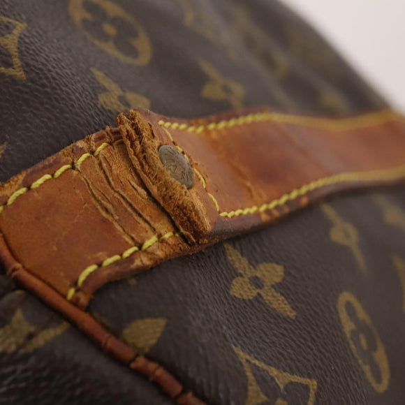 LOUIS VUITTON Monogram Keepall Bandouliere 55 Boston Bag M41414 LV Auth am11487