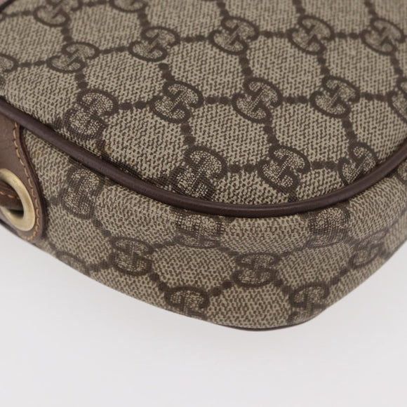 GUCCI GG Supreme Web Sherry Line Bag PVC Beige 007 58 6112 4023 Auth am11491
