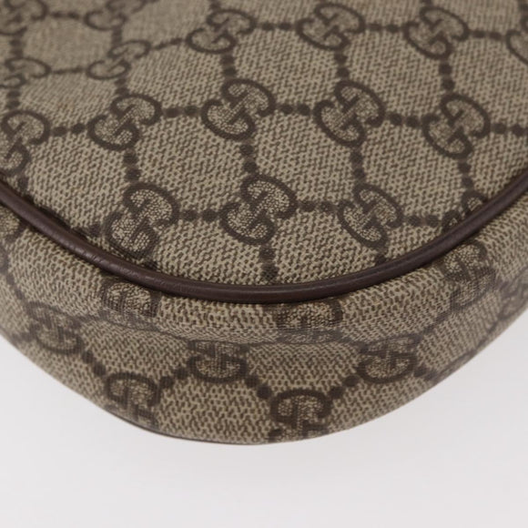 GUCCI GG Supreme Web Sherry Line Bag PVC Beige 007 58 6112 4023 Auth am11491
