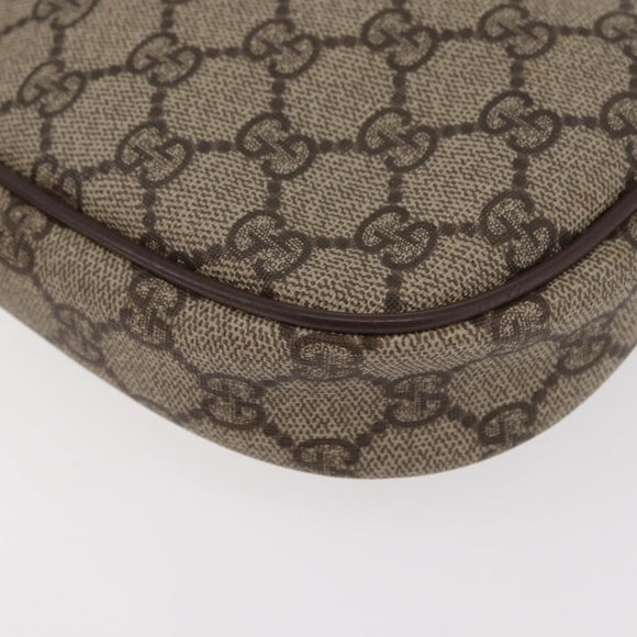 GUCCI GG Supreme Web Sherry Line Bag PVC Beige 007 58 6112 4023 Auth am11491