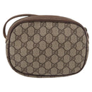 GUCCI GG Supreme Web Sherry Line Bag PVC Beige 007 58 6112 4023 Auth am11491-3