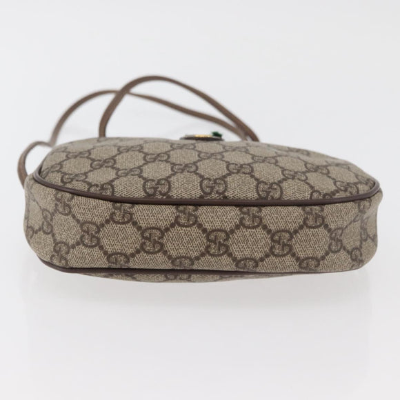GUCCI GG Supreme Web Sherry Line Bag PVC Beige 007 58 6112 4023 Auth am11491