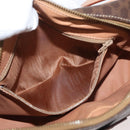 CELINE Macadam Canvas Schoudertas PVC Leer Bruin Goud Auth am11493A-22