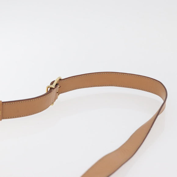 CELINE Macadam Canvas Schoudertas PVC Leer Bruin Goud Auth am11493A