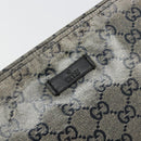 GUCCI GG Crystal Shoulder Bag Coated Canvas Navy Gold 189749 Auth am11494A-17
