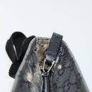 GUCCI GG Crystal Shoulder Bag Coated Canvas Navy Gold 189749 Auth am11494A-10